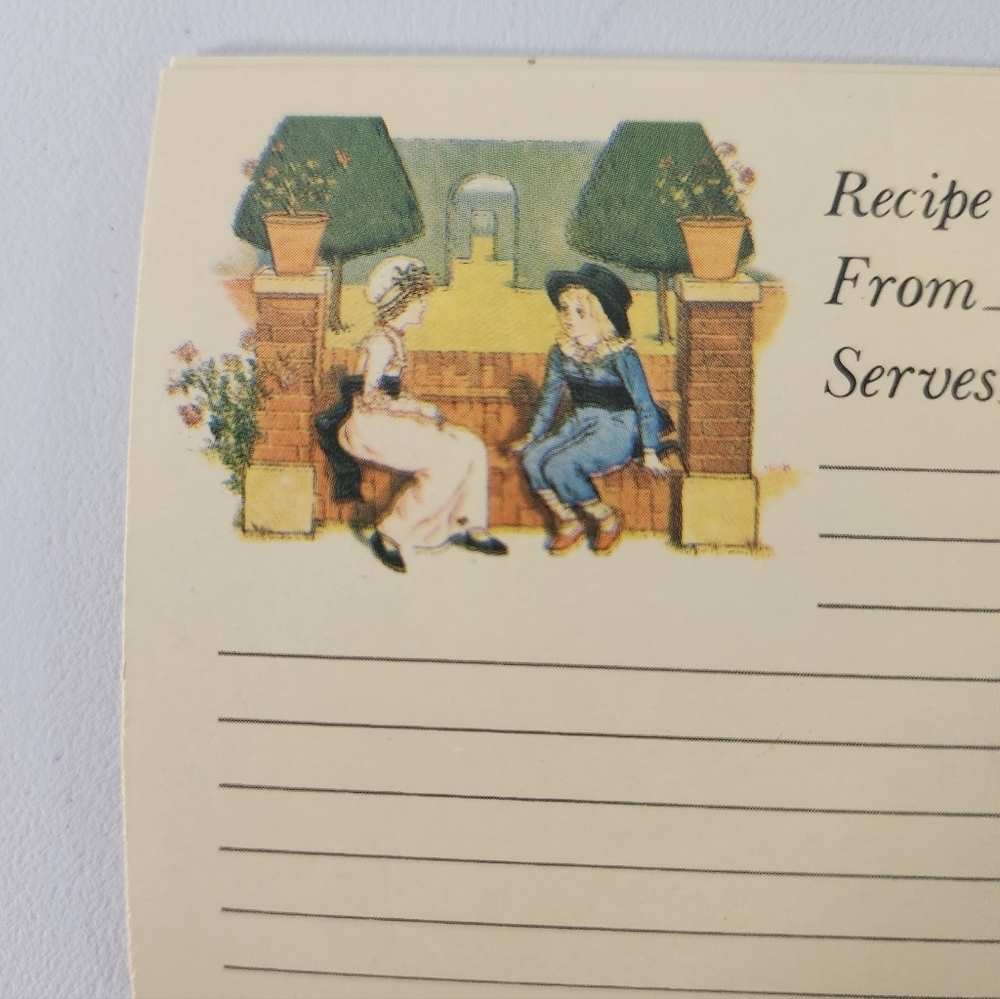 30 Vintage Recipe Cards with Illustrations - Picture 4 of 10